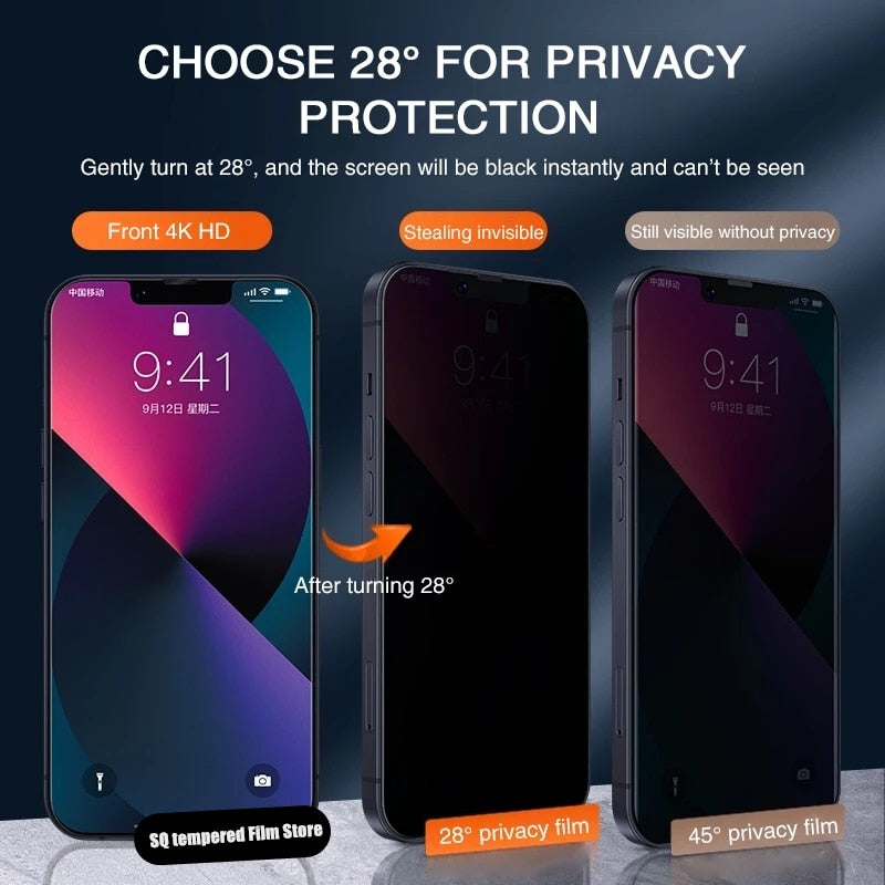 Privacy Screen Protector For iPhone (range from 6 to 14Pro Max) - More Store Club