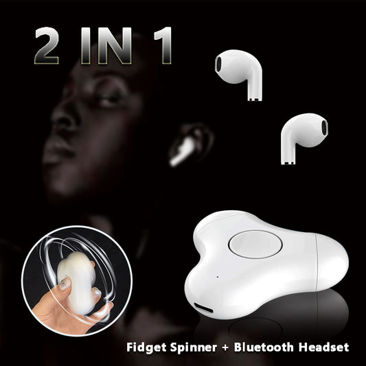 New Multi-Function Headset Fidget Spinner Bluetooth Fingertip Gyro In Ear Bluetooth Headset - More Store Club